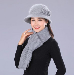 Bộ khăn mũ mùa đông phong cách thời trang