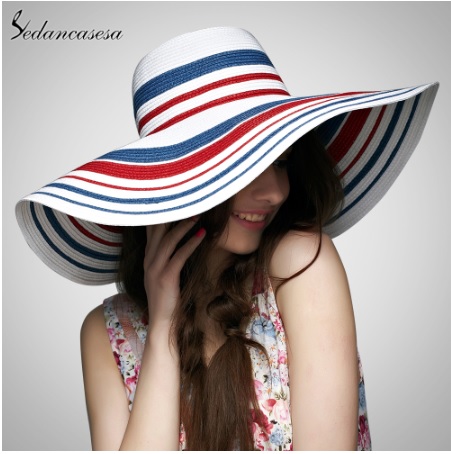 Mũ thời trang nữ mùa hè rộng vành Sedancasesa